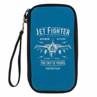 Thumbnail for Jet Fighter - The Sky is Yours Designed Travel Cases & Wallets