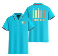 Thumbnail for Colourful Cabin Crew Designed Stylish Polo T-Shirts (Double-Side)