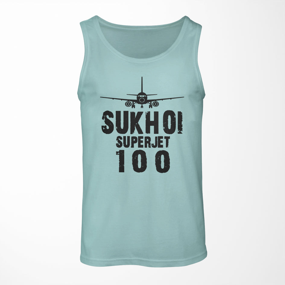 Sukhoi Superjet 100 & Plane Designed Tank Tops