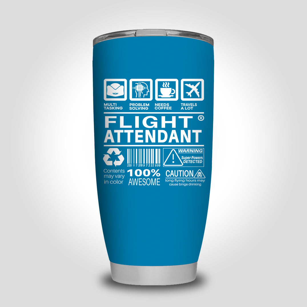 Flight Attendant Label Designed Tumbler Travel Mugs