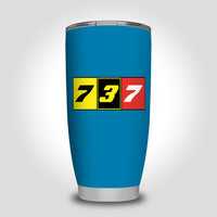 Thumbnail for Flat Colourful 737 Designed Tumbler Travel Mugs