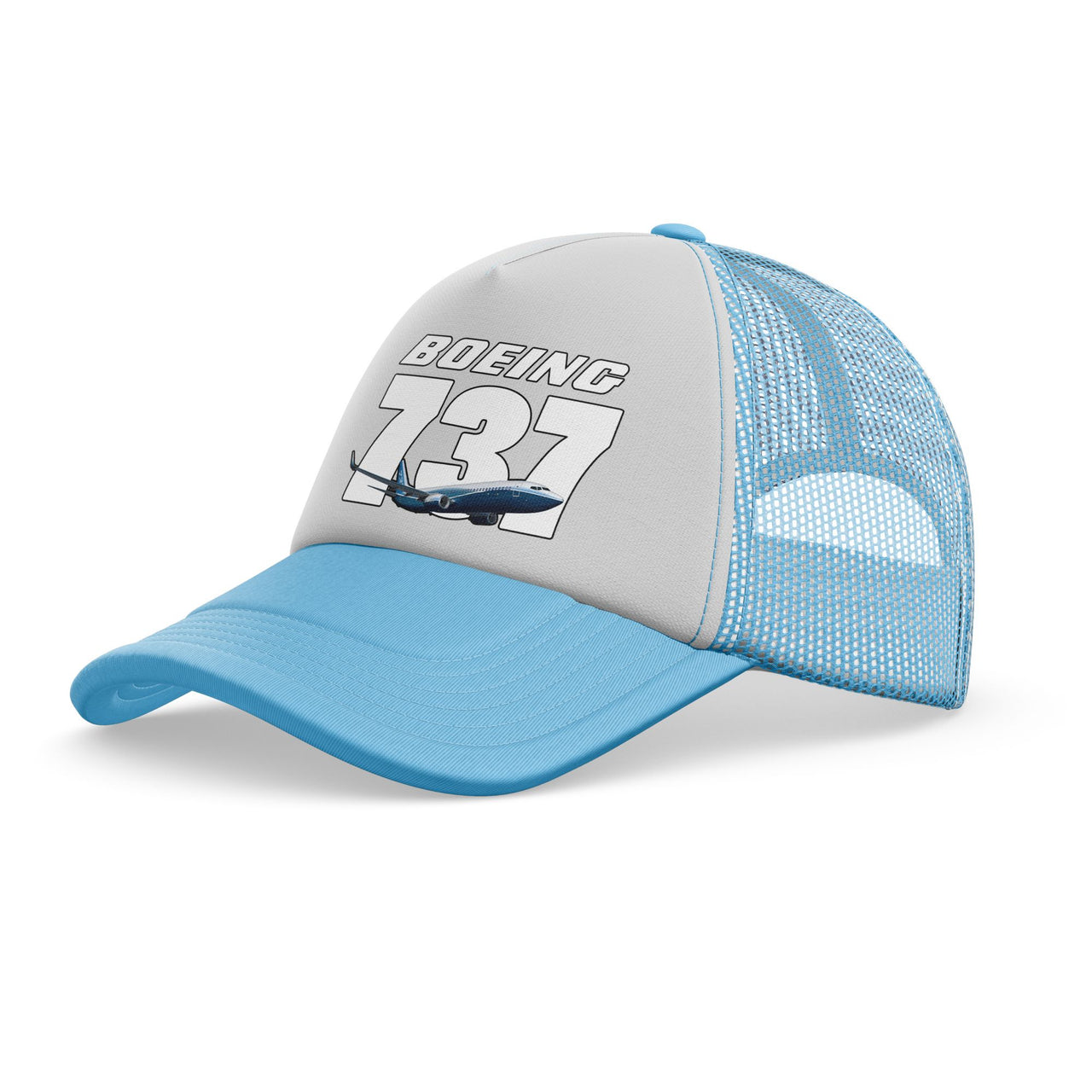 Super Boeing 737+Text Designed Trucker Caps & Hats