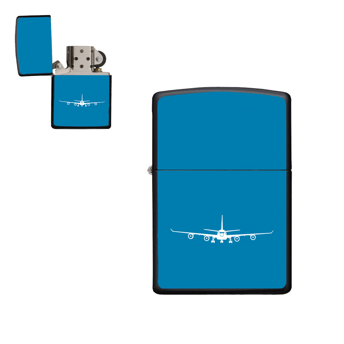 Airbus A340 Silhouette Designed Metal Lighters