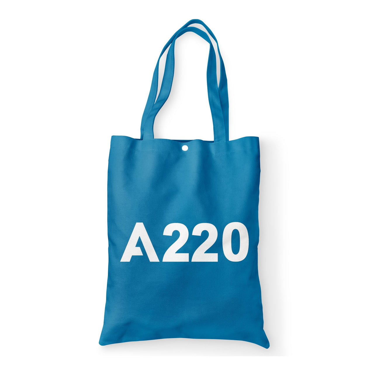 A220 Flat Text Designed Tote Bags