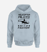 Thumbnail for Helicopter Pilots Get It Up Faster Designed Hoodies