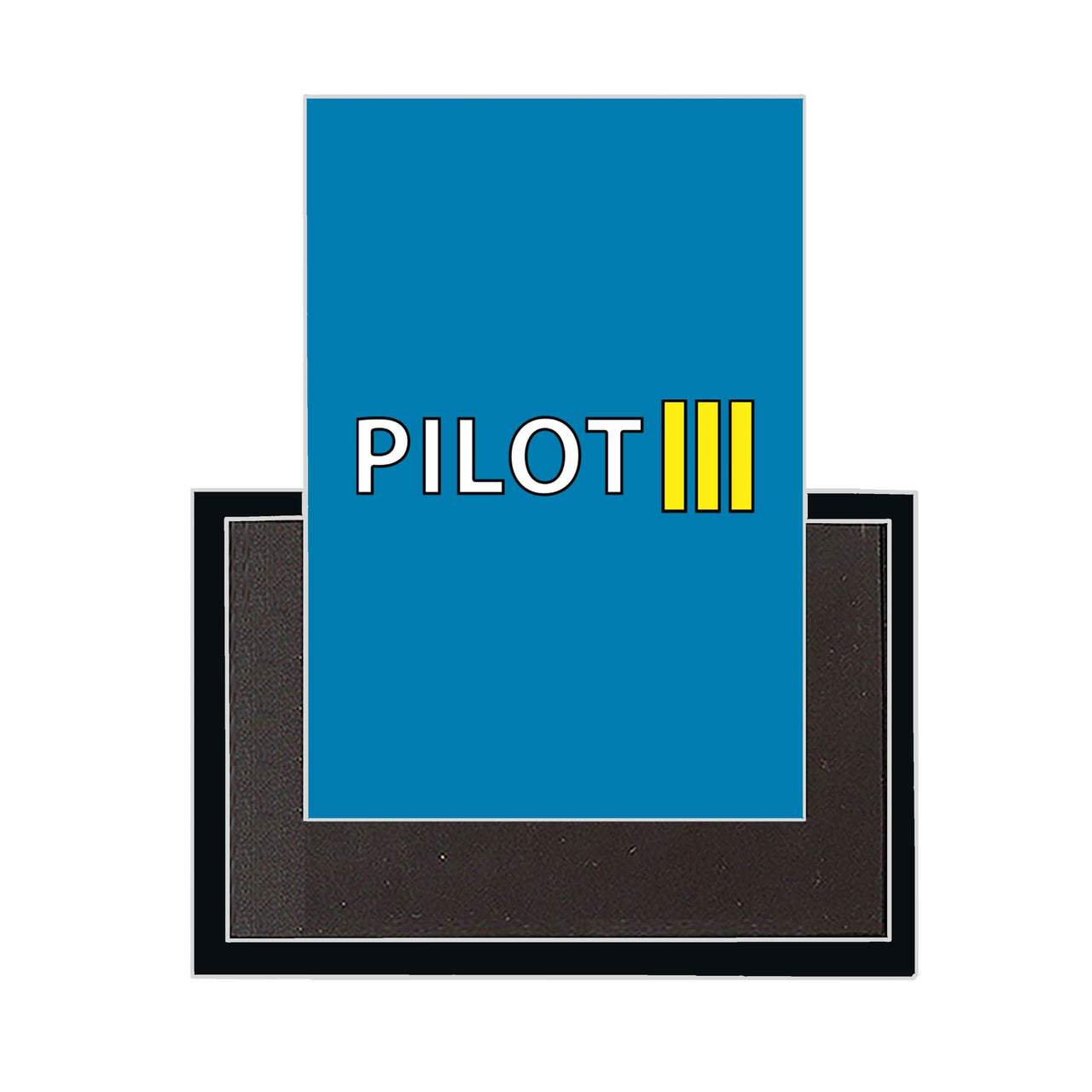 Pilot & Stripes (3 Lines) Designed Magnets