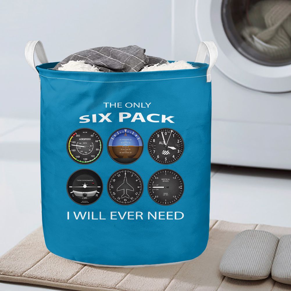The Only Six Pack I Will Ever Need Designed Laundry Baskets