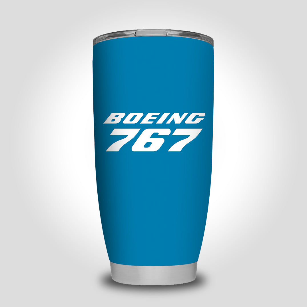 Boeing 767 & Text Designed Tumbler Travel Mugs