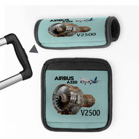 Thumbnail for Airbus A320 & V2500 Engine Designed Neoprene Luggage Handle Covers