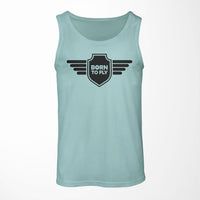 Thumbnail for Born To Fly & Badge Designed Tank Tops