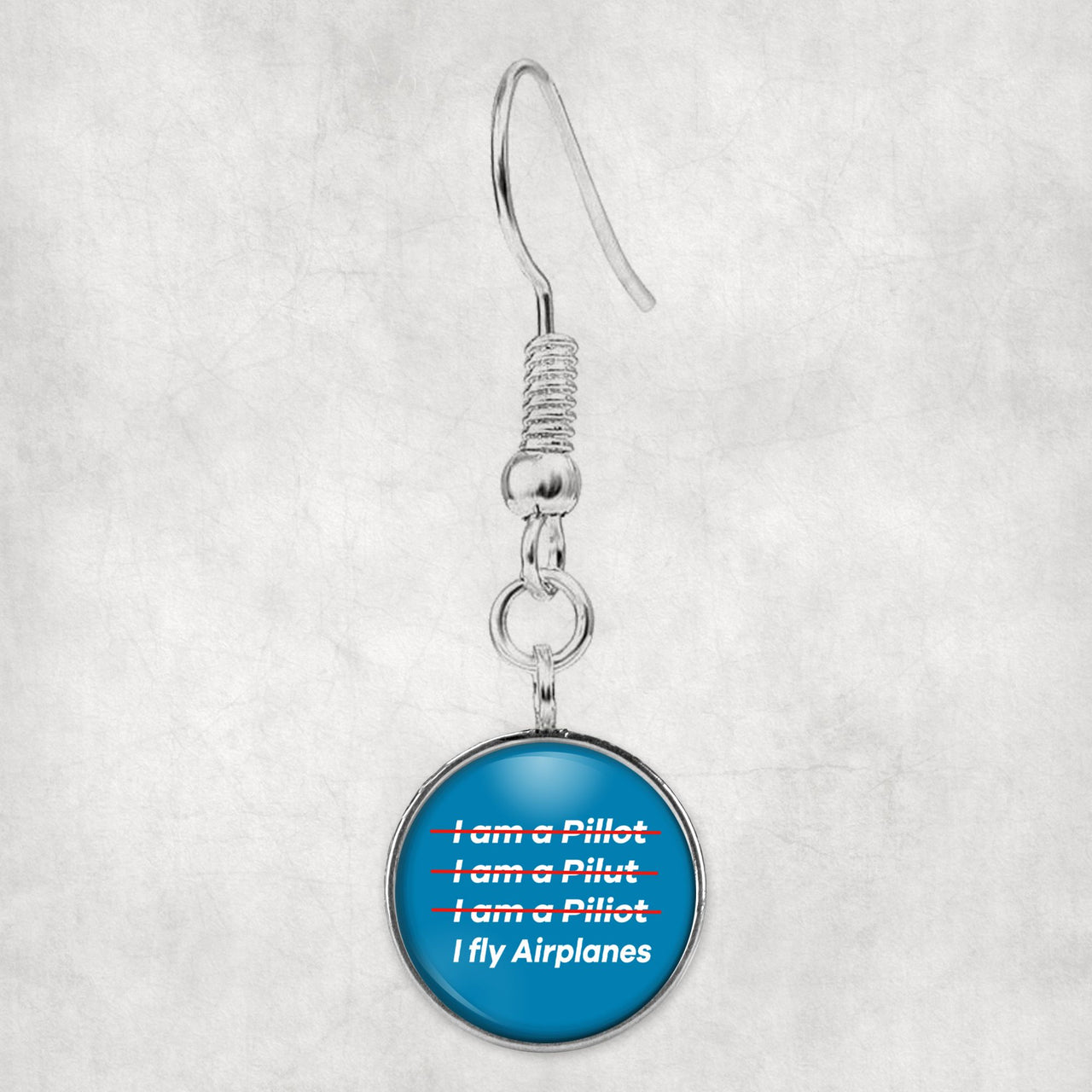 I Fly Airplanes Designed Earrings