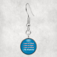 Thumbnail for I Fly Airplanes Designed Earrings