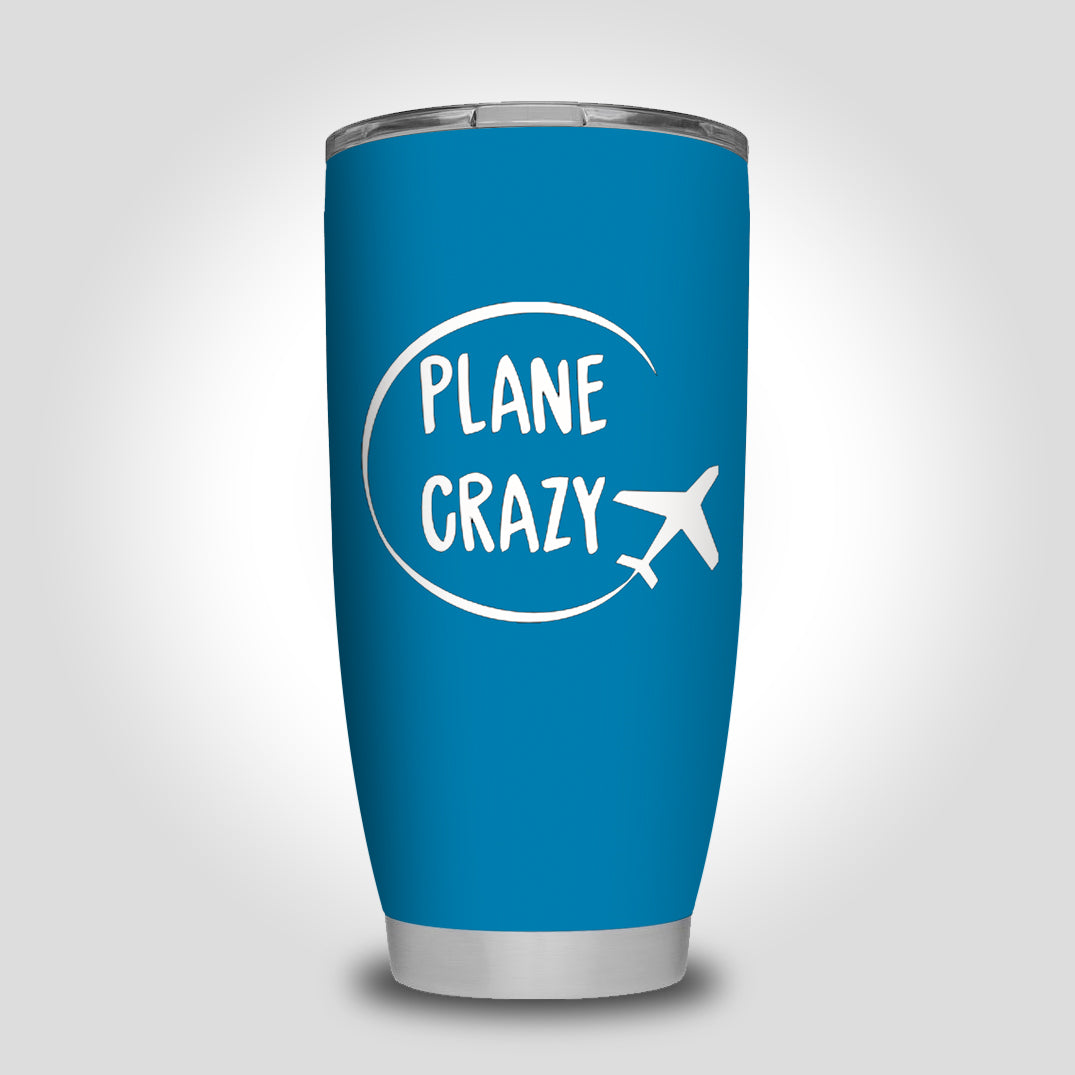 Plane Crazy Designed Tumbler Travel Mugs
