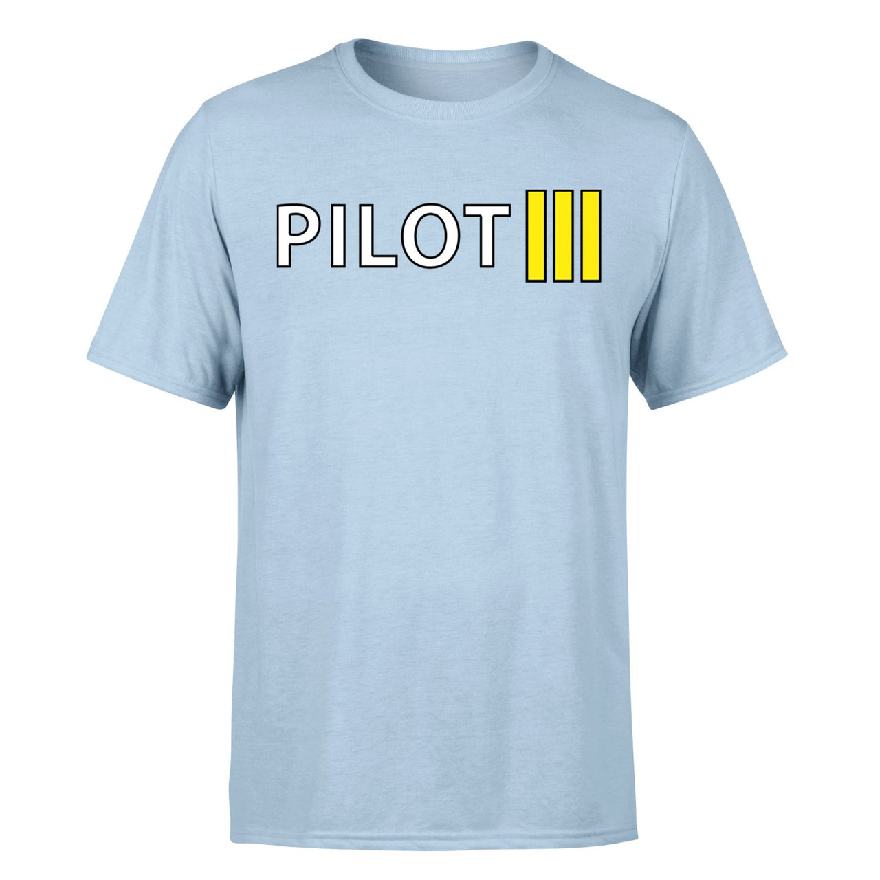 Pilot & Stripes (3 Lines) Designed T-Shirts