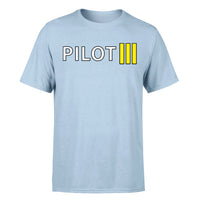 Thumbnail for Pilot & Stripes (3 Lines) Designed T-Shirts