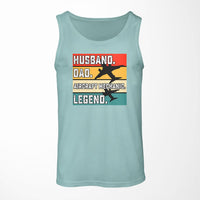 Thumbnail for Husband & Dad & Aircraft Mechanic & Legend Designed Tank Tops