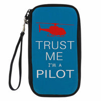 Thumbnail for Trust Me I'm a Pilot (Helicopter) Designed Travel Cases & Wallets