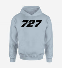 Thumbnail for 727 Flat Text Designed Hoodies