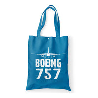 Thumbnail for Boeing 757 & Plane Designed Tote Bags