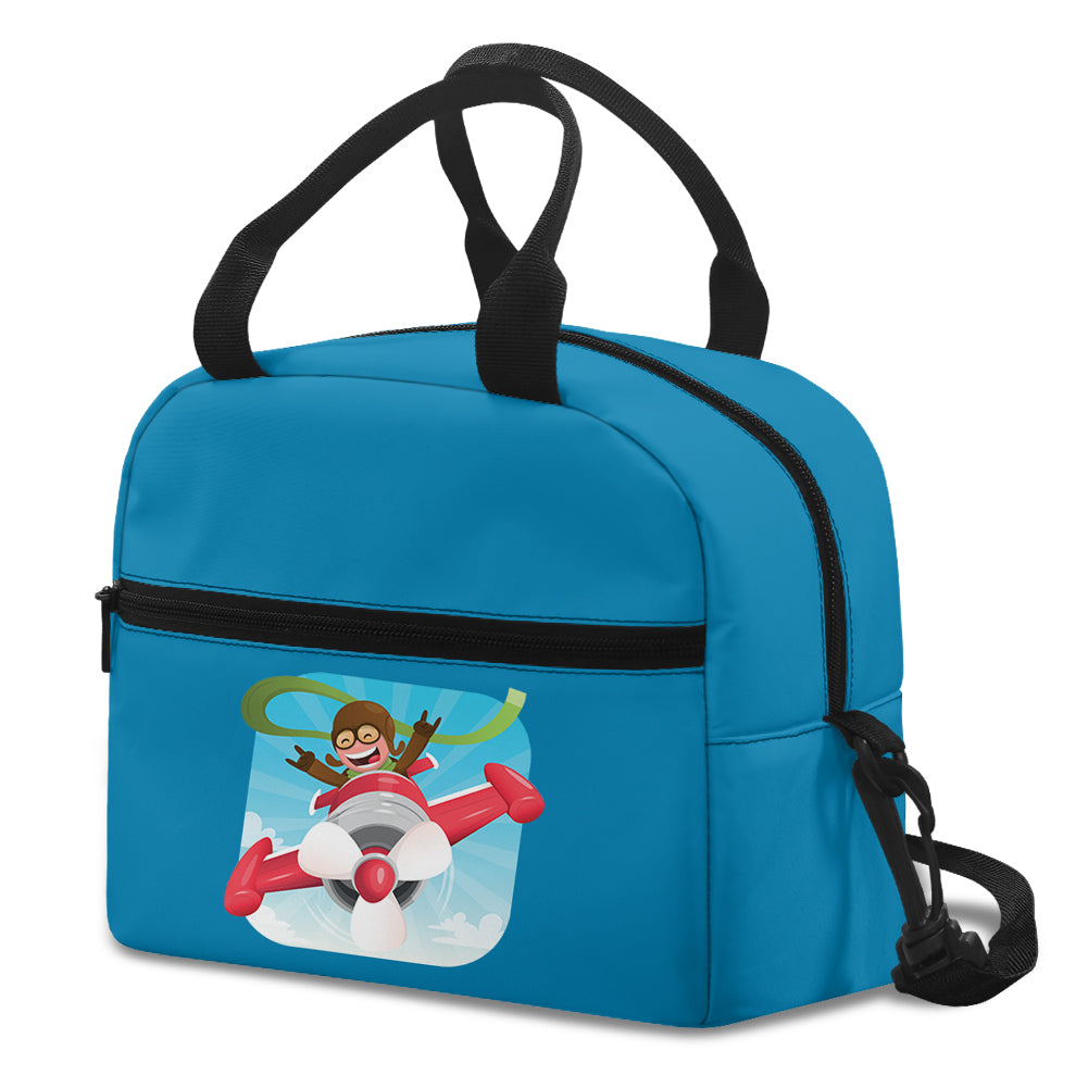 Happy Pilot Designed Lunch Bags
