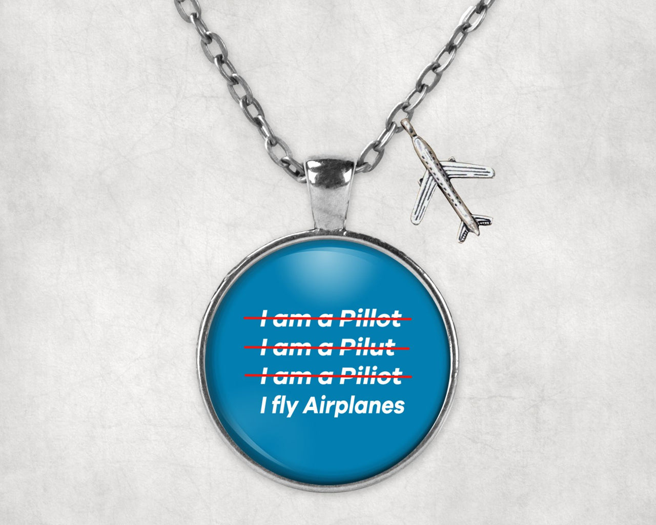 I Fly Airplanes Designed Necklaces