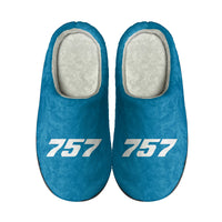 Thumbnail for 757 Flat Text Designed Cotton Slippers