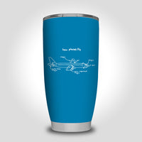 Thumbnail for How Planes Fly Designed Tumbler Travel Mugs