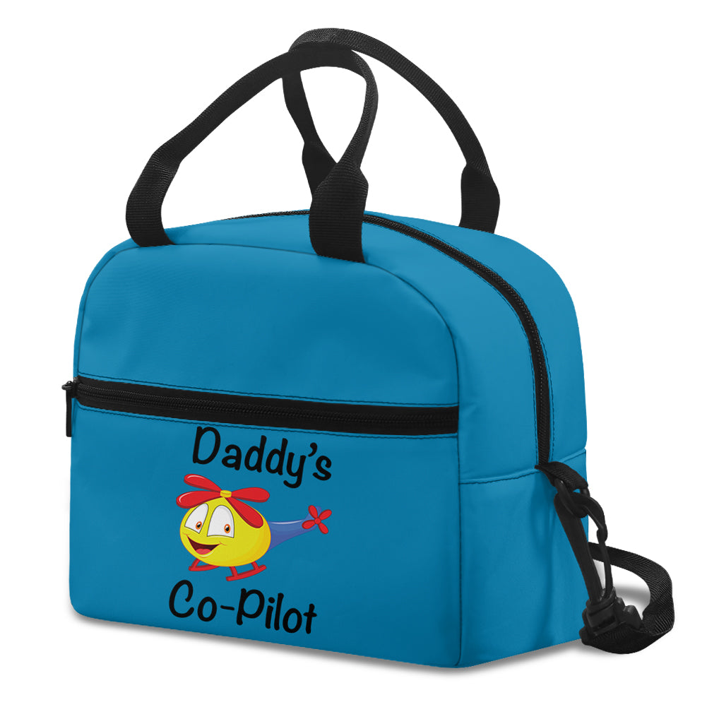 Daddy's CoPilot (Helicopter) Designed Lunch Bags