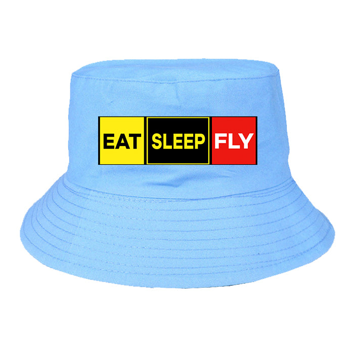 Eat Sleep Fly (Colourful) Designed Summer & Stylish Hats