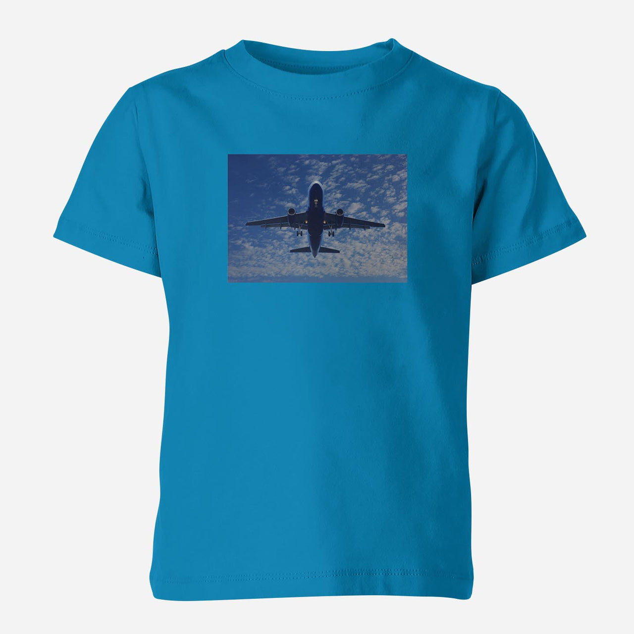 Airplane From Below Designed Children T-Shirts