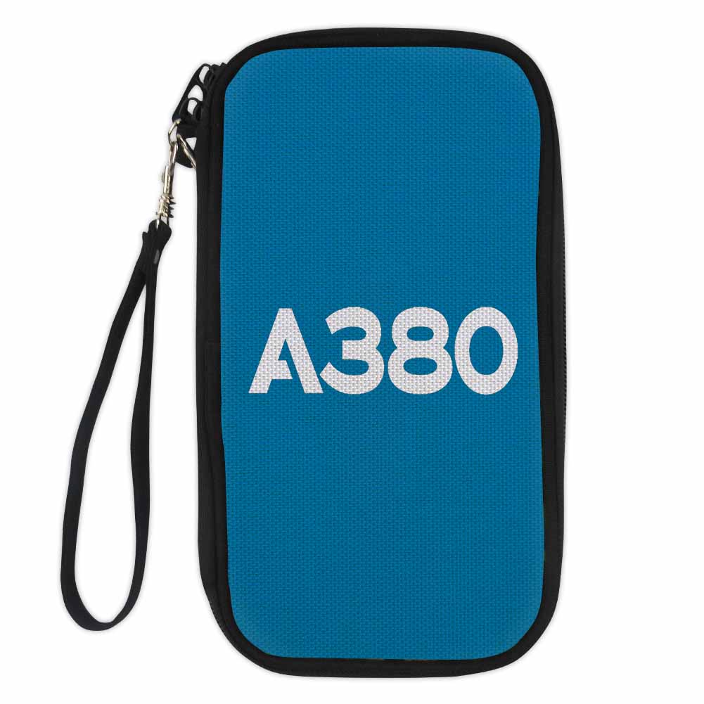 A380 Flat Text Designed Travel Cases & Wallets