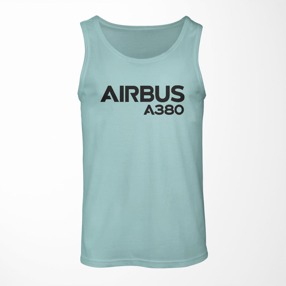 Airbus A380 & Text Designed Tank Tops