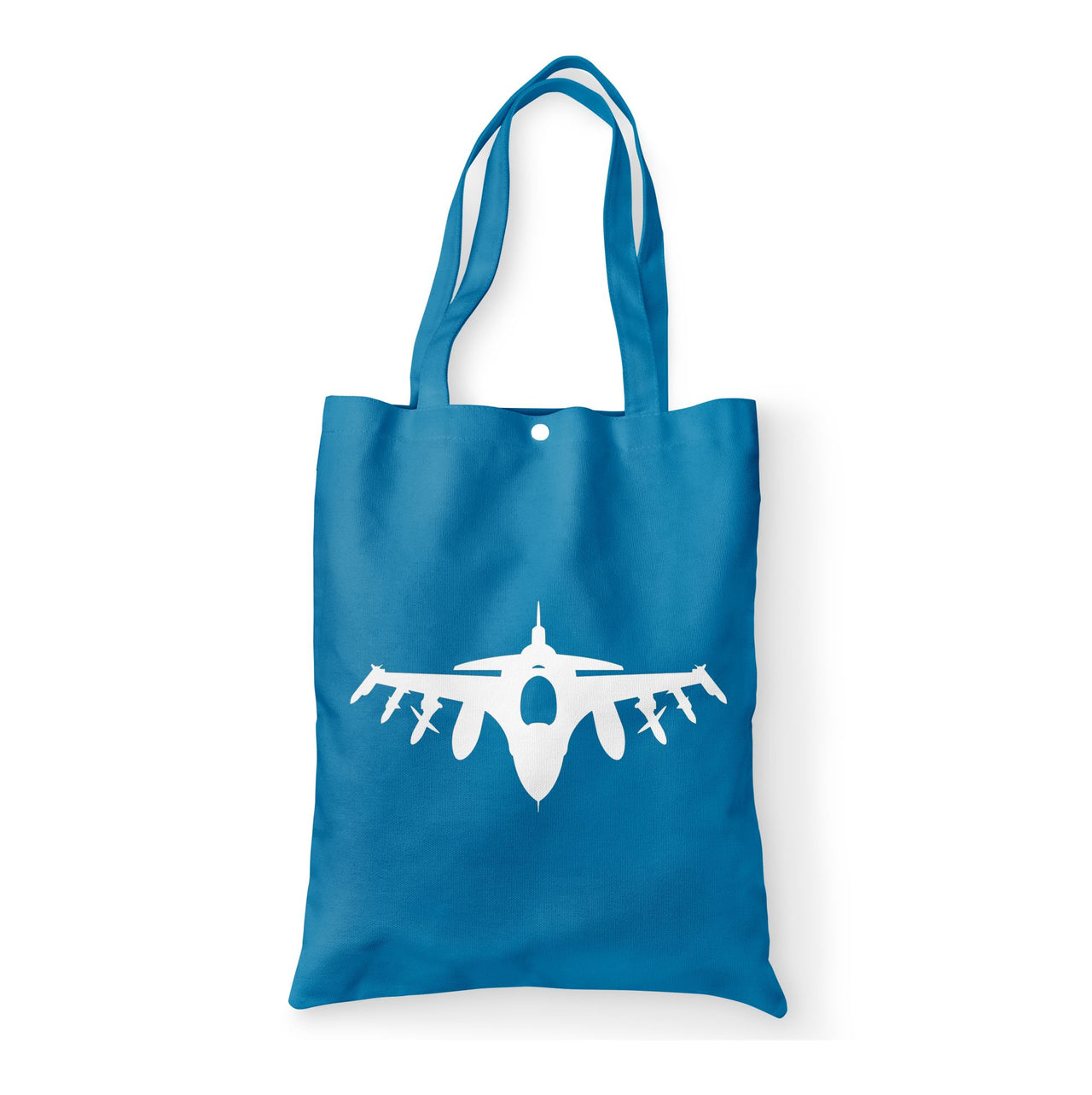 Fighter Jet 16 Silhouette Designed Tote Bags