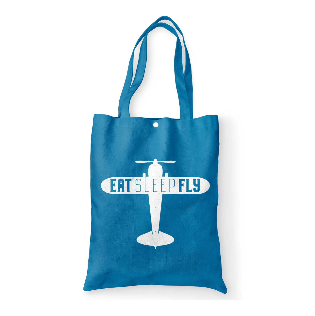 Eat Sleep Fly & Propeller Designed Tote Bags