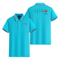 Thumbnail for Aviation Heartbeats Designed Stylish Polo T-Shirts (Double-Side)