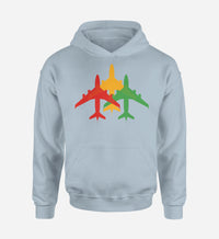 Thumbnail for Colourful 3 Airplanes Designed Hoodies