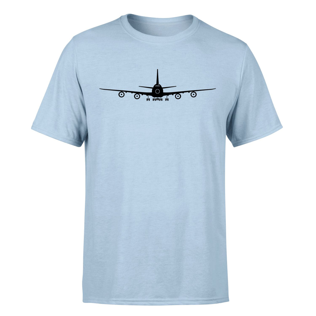 Boeing 747 Silhouette Designed T-Shirts