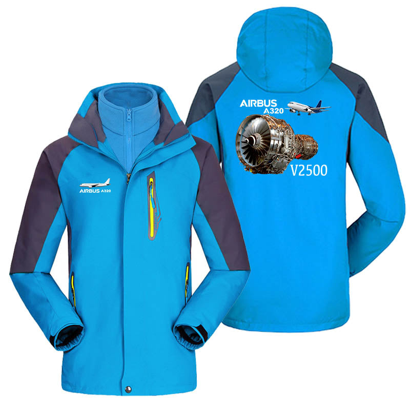 Airbus A320 & V2500 Engine Designed Thick Skiing Jackets