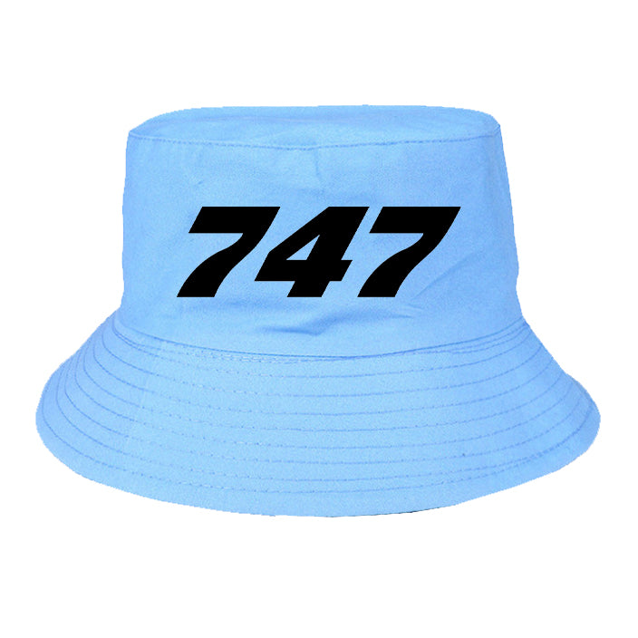 747 Flat Text Designed Summer & Stylish Hats