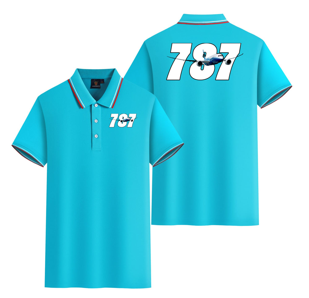 Super Boeing 787 Designed Stylish Polo T-Shirts (Double-Side)