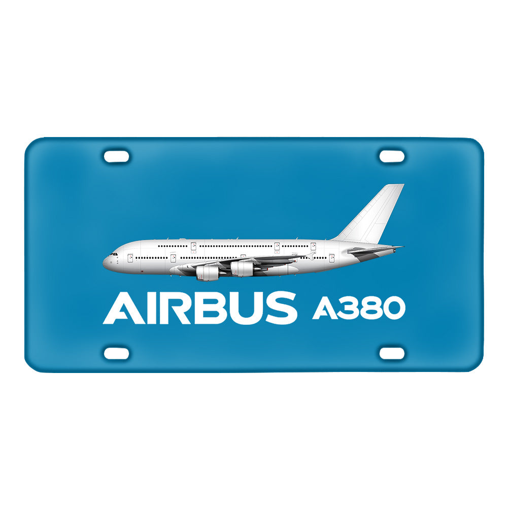 The Airbus A380 Designed Metal (License) Plates