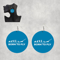 Thumbnail for Born To Fly Glider Designed Wooden Drop Earrings