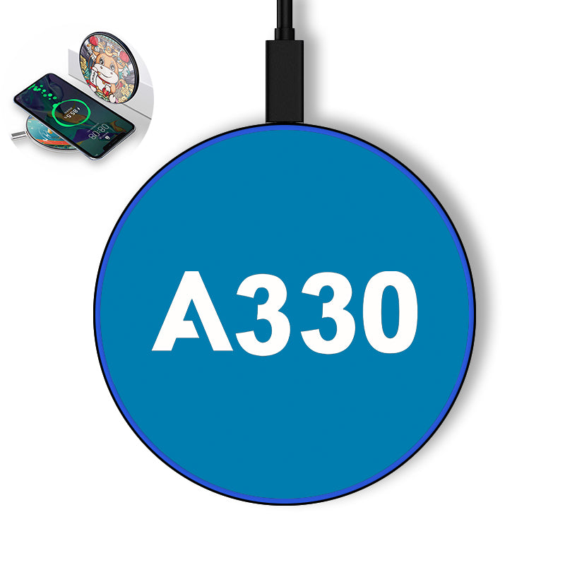 A330 Flat Text Designed Wireless Chargers