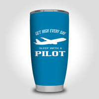 Thumbnail for Get High Every Day Sleep With A Pilot Designed Tumbler Travel Mugs