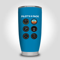 Thumbnail for Pilot's 6 Pack Designed Tumbler Travel Mugs