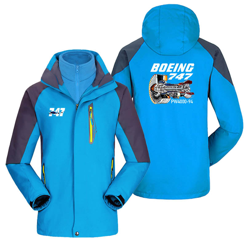 Boeing 747 & PW4000-94 Engine Designed Thick Skiing Jackets