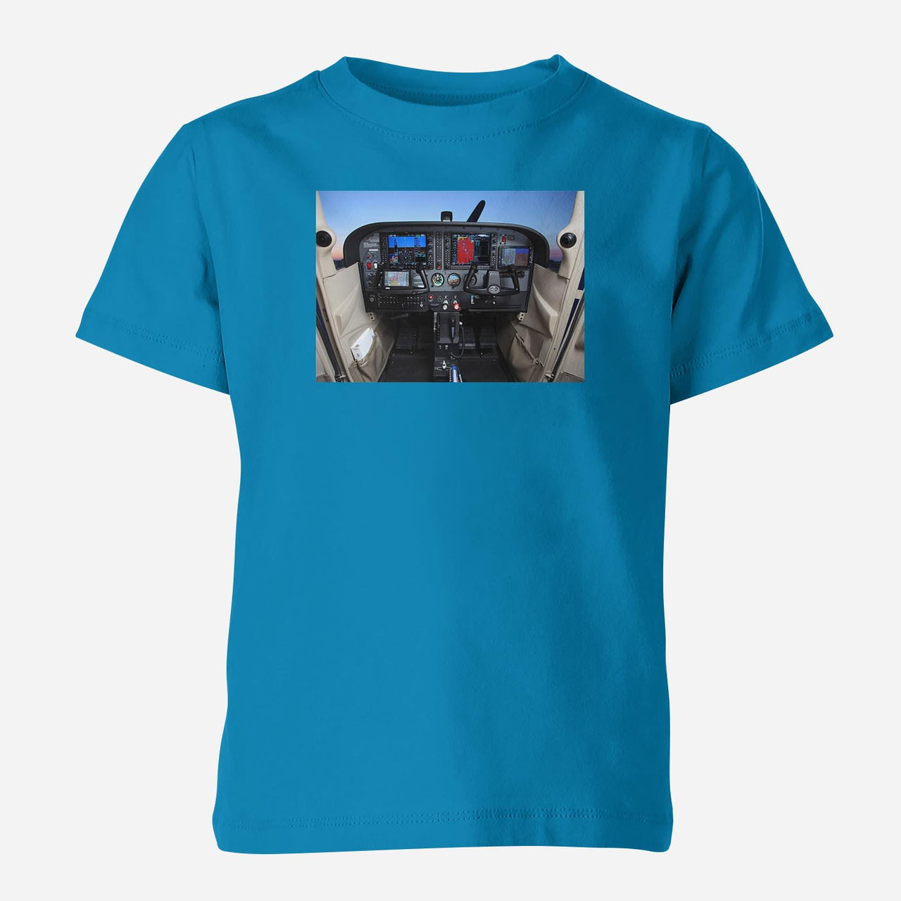 Cessna 172 Cockpit Designed Children T-Shirts