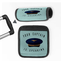 Thumbnail for Your Captain Is Speaking Designed Neoprene Luggage Handle Covers