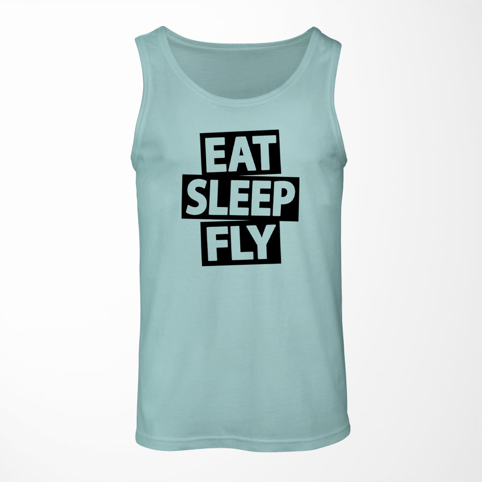 Eat Sleep Fly Designed Tank Tops