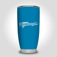 Thumbnail for Special Cessna Text Designed Tumbler Travel Mugs